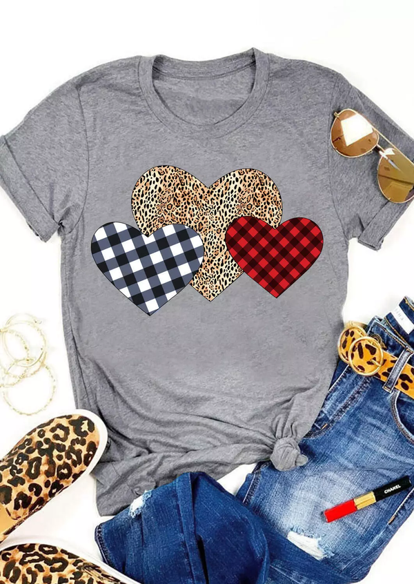 Triple Heart T-Shirt - La Bella Fashion Boutique