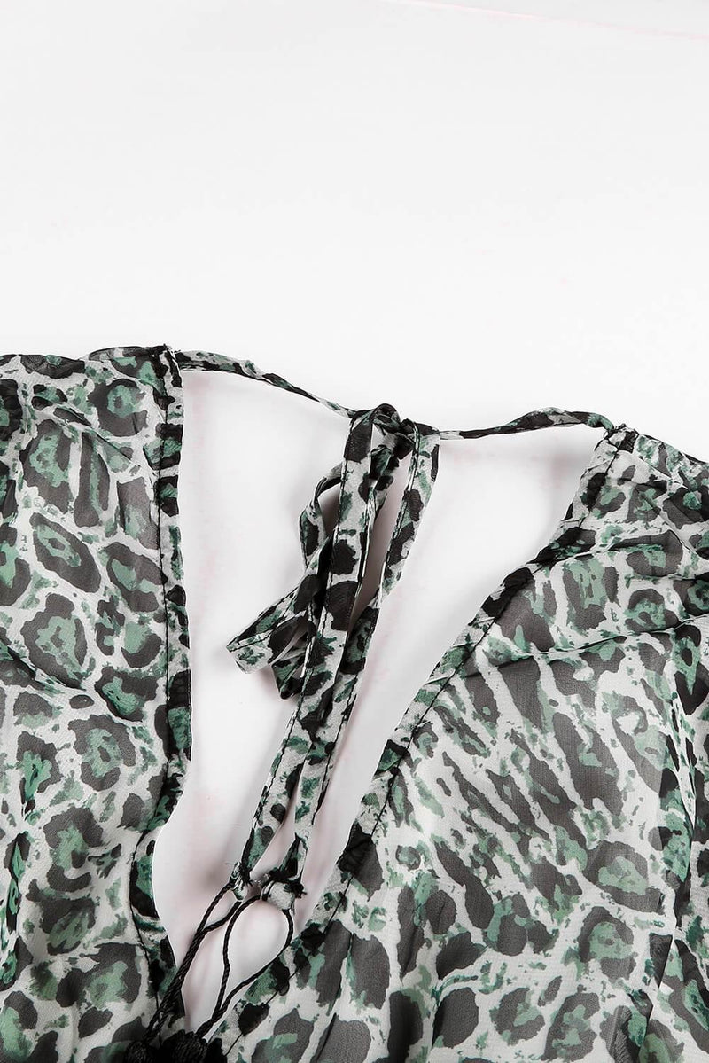 Tricase Backless Leopard Dress - La Bella Fashion Boutique