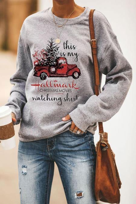 My hallmark watching discount sweatshirt