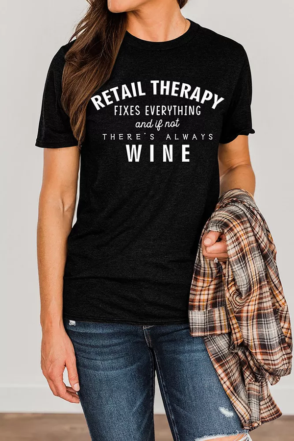 Retail Therapy Graphic Shirt
