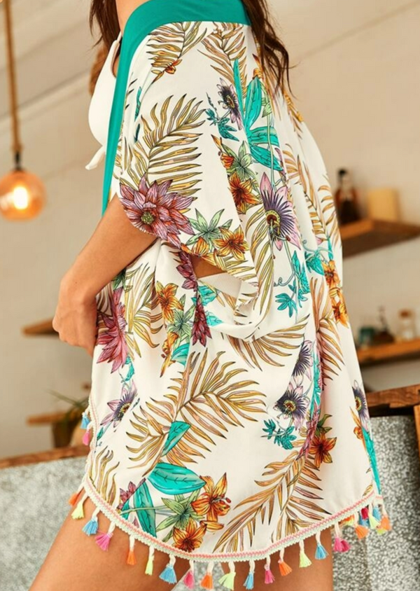 Melfi Tassel Kimono - La Bella Fashion Boutique Online Fashion Boutique online boutique dresses tank tops