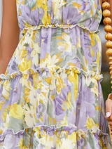 Vizzini Floral Ruffle Dress