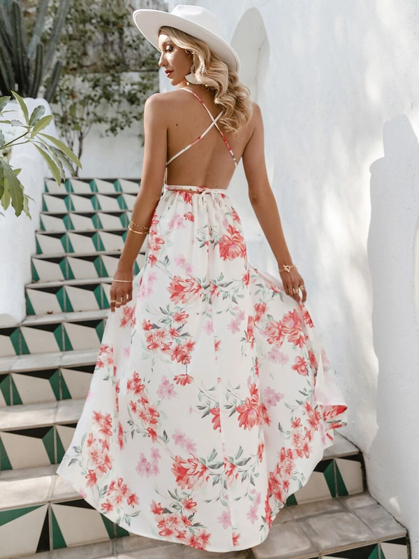 Licata Floral Maxi Dress - La Bella Fashion Boutique Online Fashion Boutique online boutique dresses tank tops