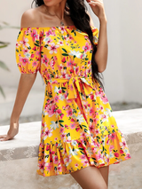 Sicilia Floral Dress - La Bella Fashion Boutique Online Fashion Boutique online boutique dresses tank tops