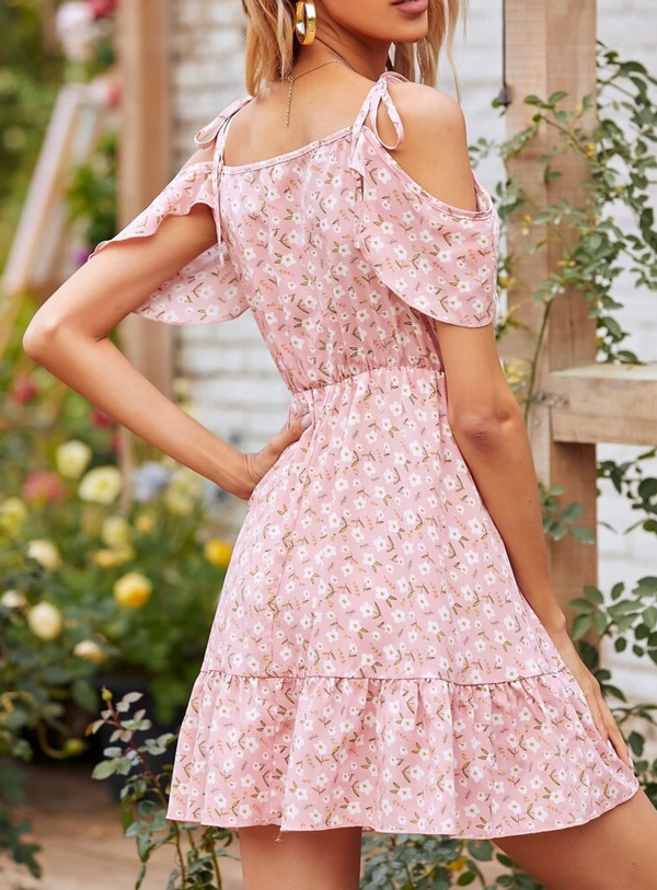 Ampezzzo Lace Floral Dress - La Bella Fashion Boutique Online Fashion Boutique online boutique dresses tank tops