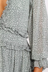 Treia Dress (Green) - La Bella Fashion Boutique