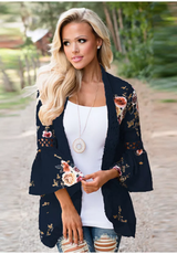 Tursi Floral Cardigan (Navy) - La Bella Fashion Boutique Online Fashion Boutique online boutique