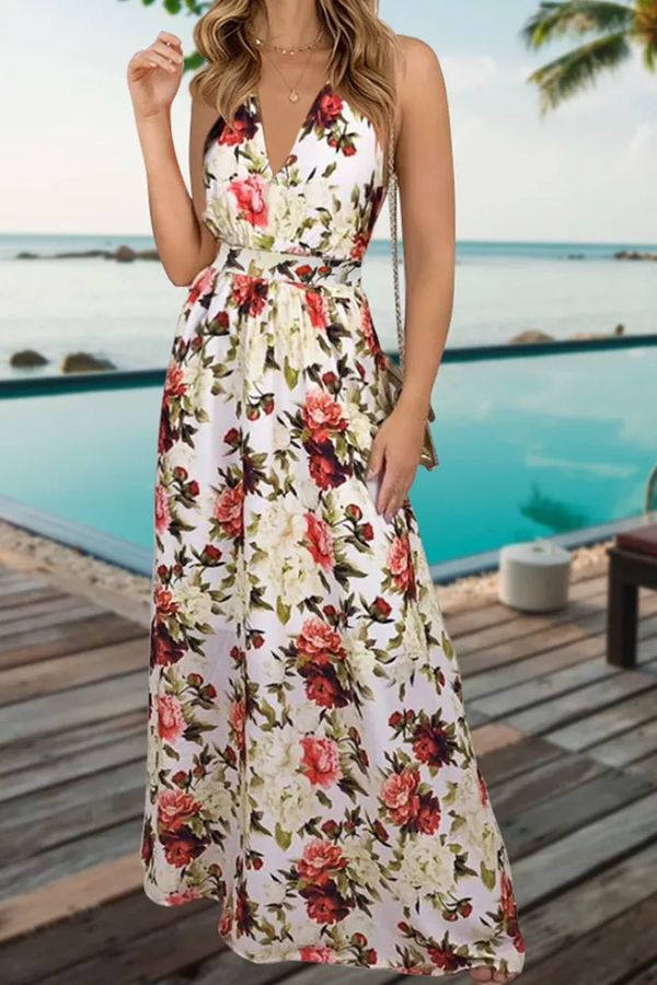 Ladies Dresses Amazon Tall Dresses Tropical Hawaiian Print Casual Maxi Dresses Boho Style Backless Sundress For Ladies Dresses Amazon Tall Dresses Tropical Hawaiian Print Casual Maxi Dresses Boho Style Backless Sundress For