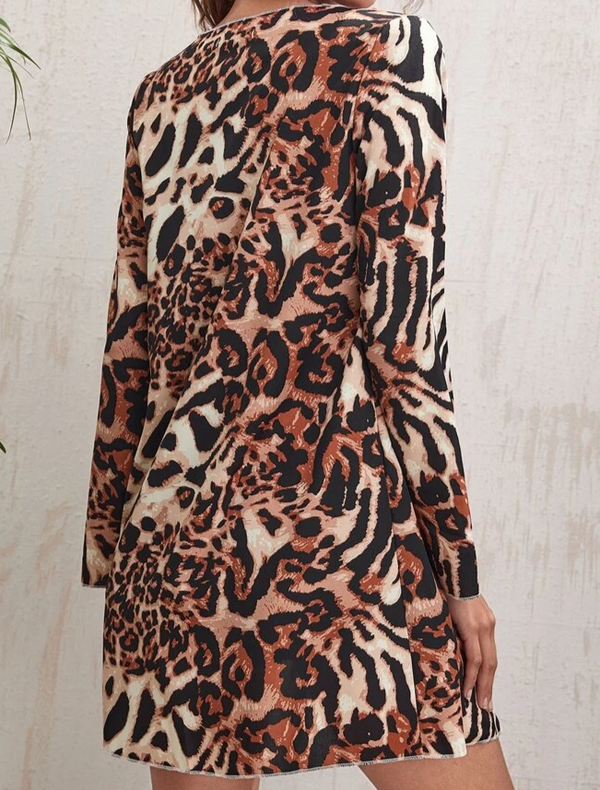 Leopard Print Tie Kimono - La Bella Fashion Boutique Online Fashion Boutique online boutique dresses tank tops