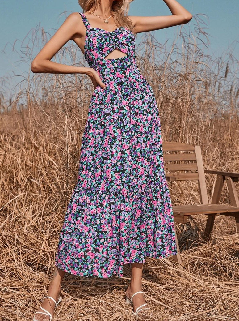 Marsala Peekaboo Dress - La Bella Fashion Boutique Online Fashion Boutique online boutique dresses tank tops