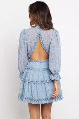 Treia Dress (Blue) - La Bella Fashion Boutique