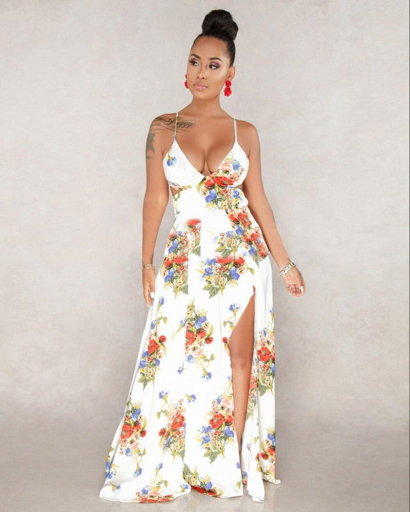 Sora Floral Maxi Dress - La Bella Fashion Boutique