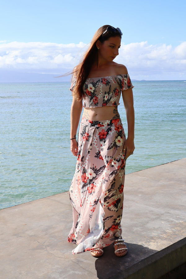 Ambra Crop and Skirt Set - La Bella Fashion Boutique Online Fashion Boutique online boutique dresses tank tops
