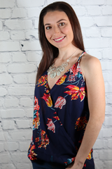 Saretto Floral Tank Top - La Bella Fashion Boutique Online Fashion Boutique online boutique dresses tank tops