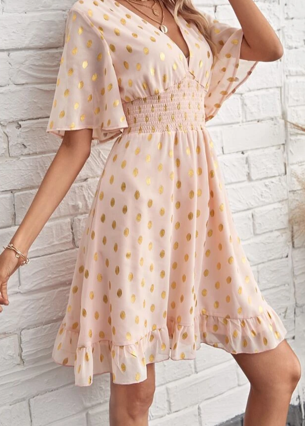 Thurn Golden Mini Dress - La Bella Fashion Boutique Online Fashion Boutique online boutique