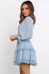 Treia Dress (Blue) - La Bella Fashion Boutique