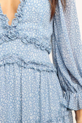 Treia Dress (Blue) - La Bella Fashion Boutique
