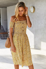 Rimella Floral Midi Dress - La Bella Fashion Boutique
