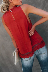 Padula Lace Blouse - La Bella Fashion Boutique