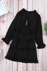 Vetozza Open Back Dress (Black) - La Bella Fashion Boutique