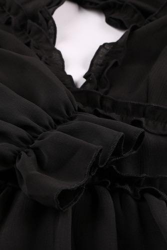 Vetozza Open Back Dress (Black) - La Bella Fashion Boutique